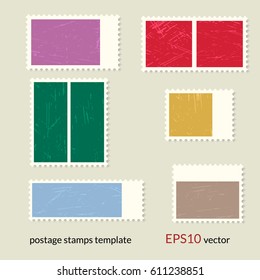 postage stamp template