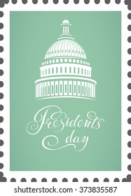 Postage stamp of the US President's Day