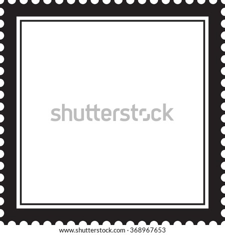 postage stamp vector frame
