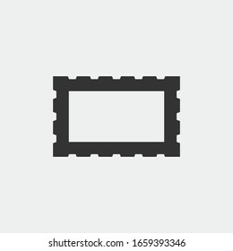 Postage stamp vector icon illustration sign