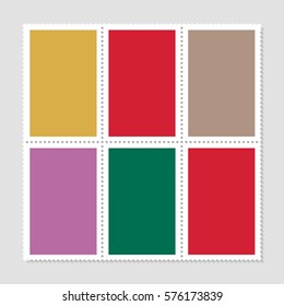 postage  stamps blank template 