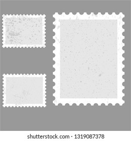 Postage stamps in grunge style. Set of textured postmarks . vector post marks collection.