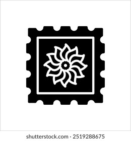 Icono de sellos postales. Ilustración vectorial para Diseño web, App e IU. Símbolo, ilustración del logotipo. Trazo editable