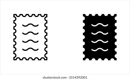 Postage stamps linear icon set. Collecting rare postmarks hobby, vector illustration on white background