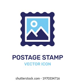 Postage stamps. Post office stamp and postal stamps vector. Cachets and postmarks icon.