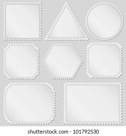 Postage stamps, vector eps10 illustration