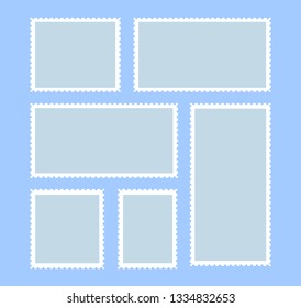 Postage Stamps. Vector illustration