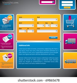 Postage and transportation website template