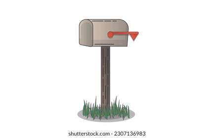 Icono de caja postal para sitio web, logotipo, aplicación, interfaz de usuario. Concepto de caja postal.