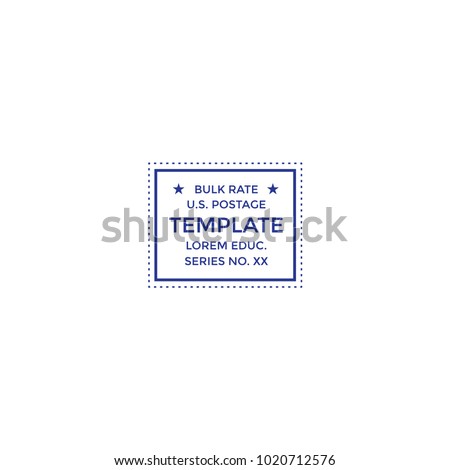 Postal cancellation First Class mail w Postage Paid mark