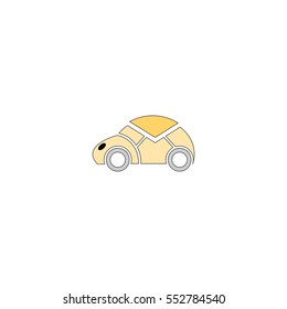 Postal car vector illustration