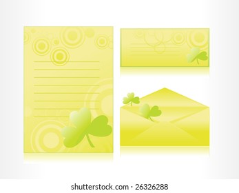 postal card, mailing card, letterhead with flourish