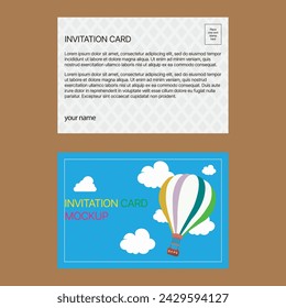 Postal card for travel. Template design for your cards.