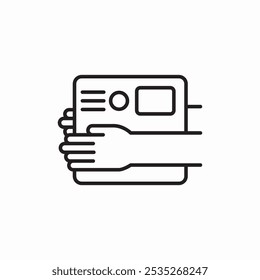 Vector de signo de icono de entrega postal