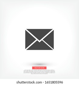 Sobre postal. icono de sobre. envolvente del vector EPS 10. Diseño plano. El trabajo se realiza para su uso. trabajar con los antecedentes