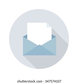 postal envelope icon. vector illustration