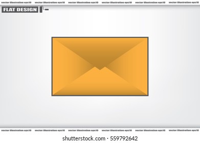 Postal envelope icon vector illustration eps10. Isolated badge for website or app - stock infographics
