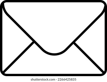 Briefumschlag, Brief, E-Mail-Minimal-Icon-Illustration