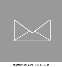 Postal envelope on a dark background abstract vector
