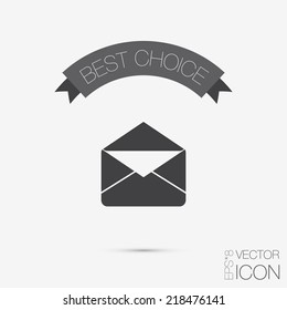 postal envelope sign. e-mail symbol . icon envelope.