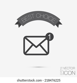 postal envelope sign. e-mail symbol . icon envelope.