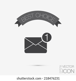 postal envelope sign. e-mail symbol . icon envelope.