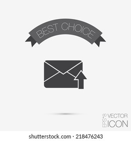 postal envelope sign. e-mail symbol . icon envelope.