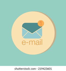 postal envelope sign. e-mail symbol . icon envelope.