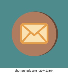 postal envelope sign. e-mail symbol . icon envelope.