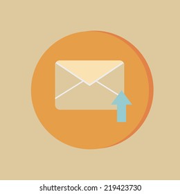 postal envelope sign. e-mail symbol . icon envelope.
