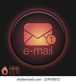 postal envelope sign. e-mail symbol . icon envelope.