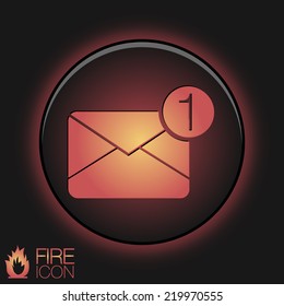 postal envelope sign. e-mail symbol . icon envelope.