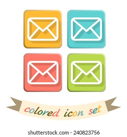 postal envelope sign. e-mail symbol . icon envelope.