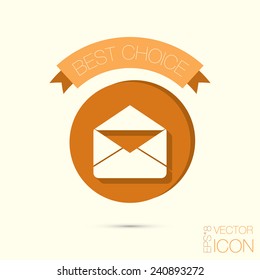 postal envelope sign. e-mail symbol . icon envelope.