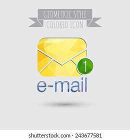 postal envelope sign. e-mail symbol . icon envelope.