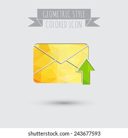 postal envelope sign. e-mail symbol . icon envelope.