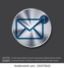 postal envelope sign. e-mail symbol . icon envelope.