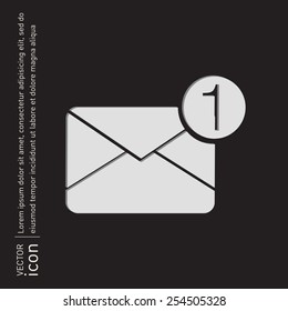 postal envelope sign. e-mail symbol . icon envelope.