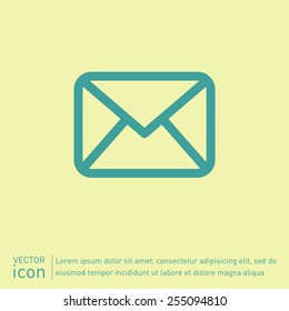 postal envelope sign. e-mail symbol . icon envelope.