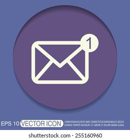 postal envelope sign. e-mail symbol . icon envelope.