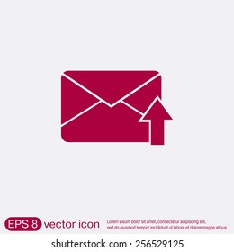 postal envelope sign. e-mail symbol . icon envelope.