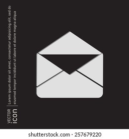 postal envelope sign. e-mail symbol . icon envelope.
