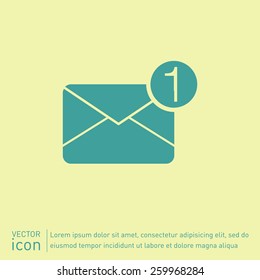 postal envelope sign. e-mail symbol . icon envelope.