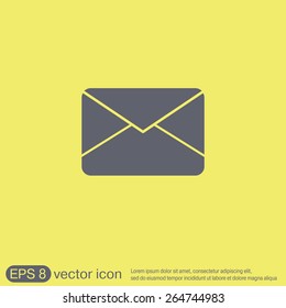 postal envelope sign. e-mail symbol . icon envelope.