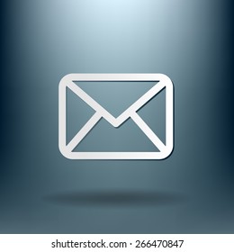 símbolo de envelope postal. símbolo de e-mail . ícone envelope.