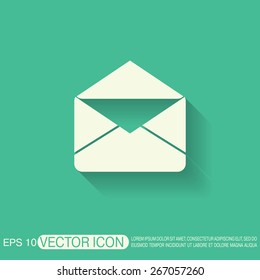 postal envelope sign. e-mail symbol . icon envelope.