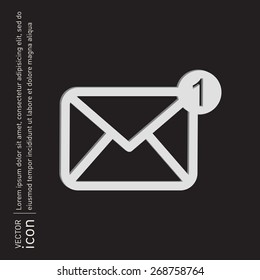 postal envelope sign. e-mail symbol . icon envelope.