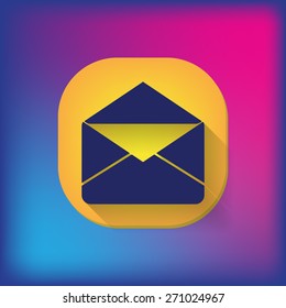 postal envelope sign. e-mail symbol . icon envelope.
