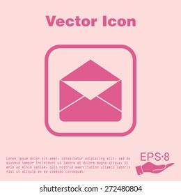 postal envelope sign. e-mail symbol. icon envelope.