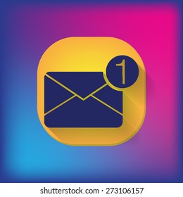 postal envelope sign. e-mail symbol . icon envelope.